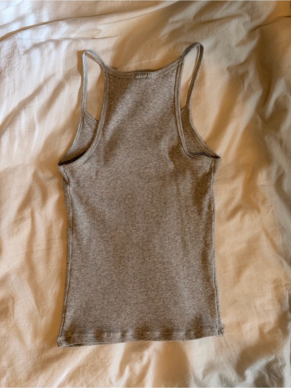 SKIMS Gray Ribbed Racerback Tank - Picture 3 of 5